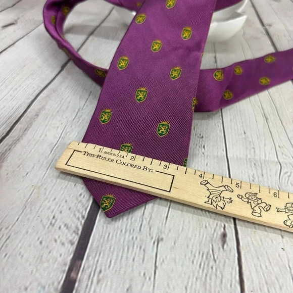 lands' end silk purple Tie - Picture 2 of 5